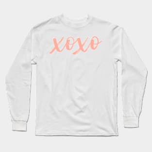 XOXO Aesthetic Pink Long Sleeve T-Shirt